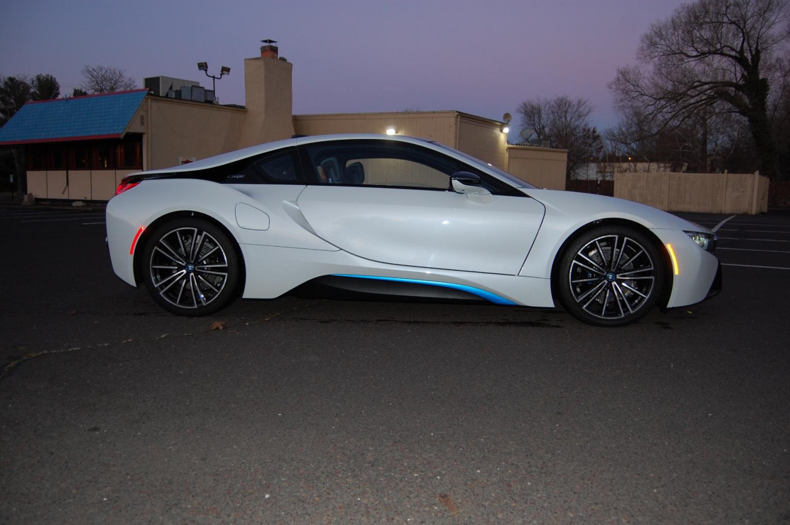 2019 White /Brown Leather BMW i8 (WBY2Z4C50KV) with an 3 cylinder Turbo/ Electric drive engine, Automatic transmission, located at 6528 Lower York Road, New Hope, PA, 18938, (215) 862-9555, 40.358707, -74.977882 - Here we have a beautiful looking and driving 2019 BMW i8 with 7,497 miles. This BMW has a 3 cylinder turbo gas engine with electric motors putting power to all four wheels via an automatic transmission. The interior offers brown leather, keyless entry, cruise control, tilt steering wheel, power wind - Photo#5